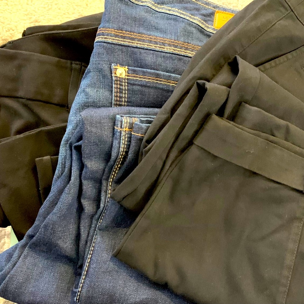Women’s size 22 pants-  3 pairs. 1 jean, 2 slacks